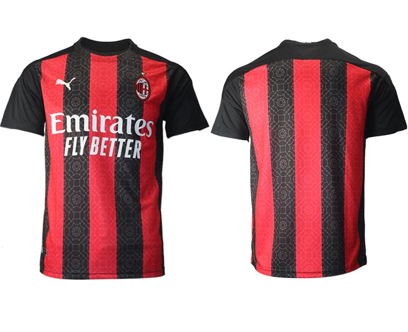 Men 2020-2021 club AC milan home aaa version red Soccer Jerseys->ac milan jersey->Soccer Club Jersey